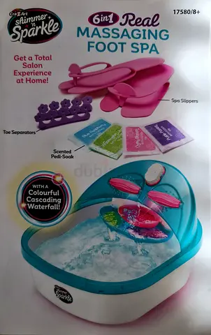 6-in-1 Real Massaging Foot Spa - Salon Experience at Home!