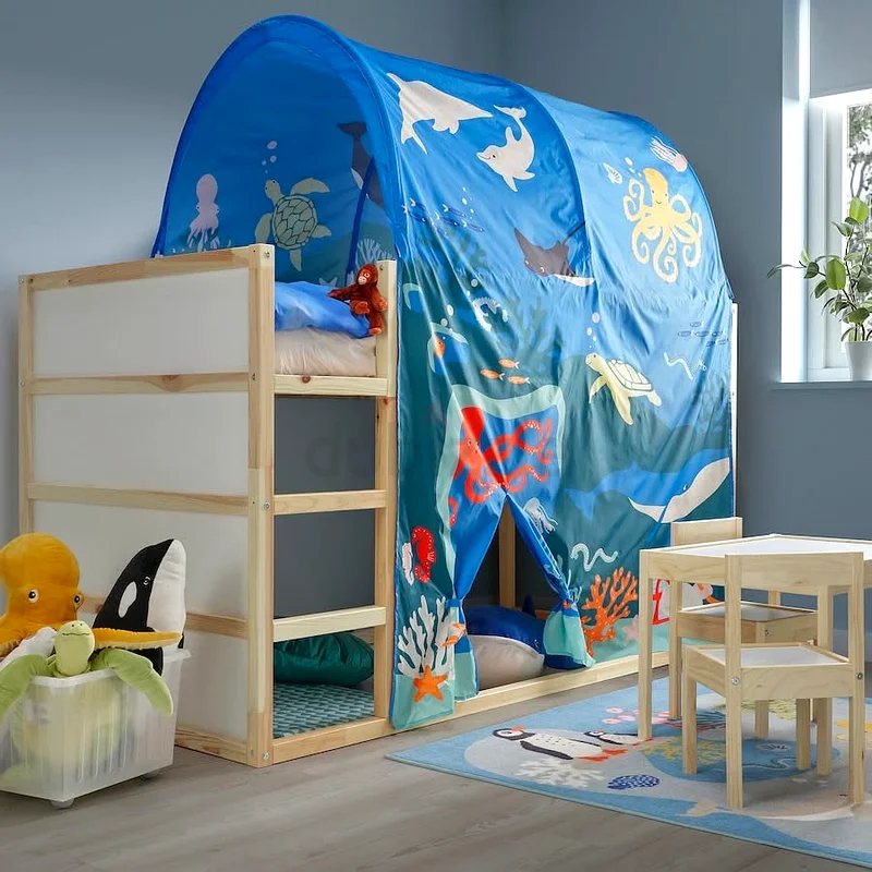 Reversible Kids Bed | Solid Pine Low to Loft Bed IB-RK90P63221354293122113