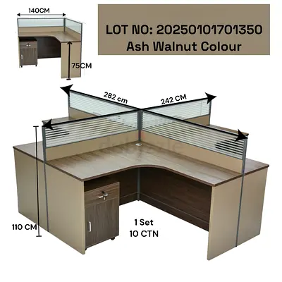Cross staff workstation 4P