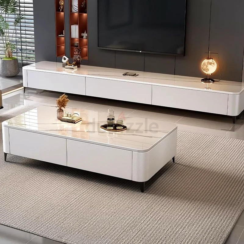 Mission Style Single Parallelogram Slate Board Game Coffee Table with Four Legs,  and 2 Drawers63179865332866112