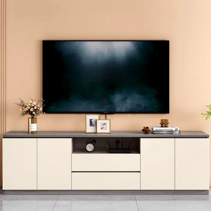 Casual Lumber TV Stand with 2 Drawers, 2-Cabinet, Flexible Shelf, Accessible Storage  Door63180833232129111