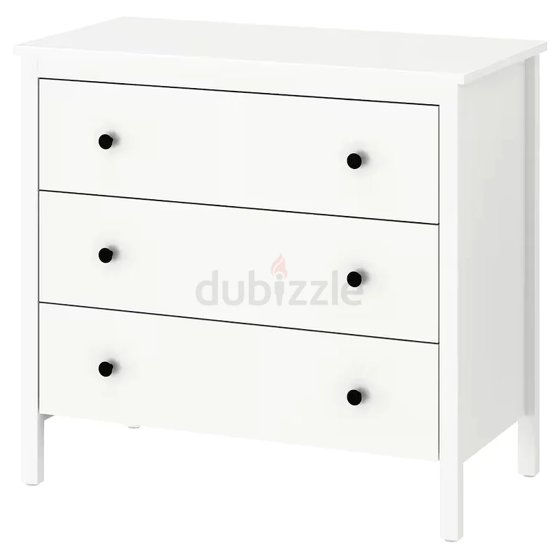 Elegant White 3-Drawer Chest - Perfect for Organizing!63219825803137111