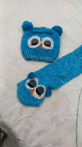 Adorable Handmade Owl Baby Scarf