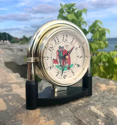 Vintage Decorative Clock with Unique Character Design