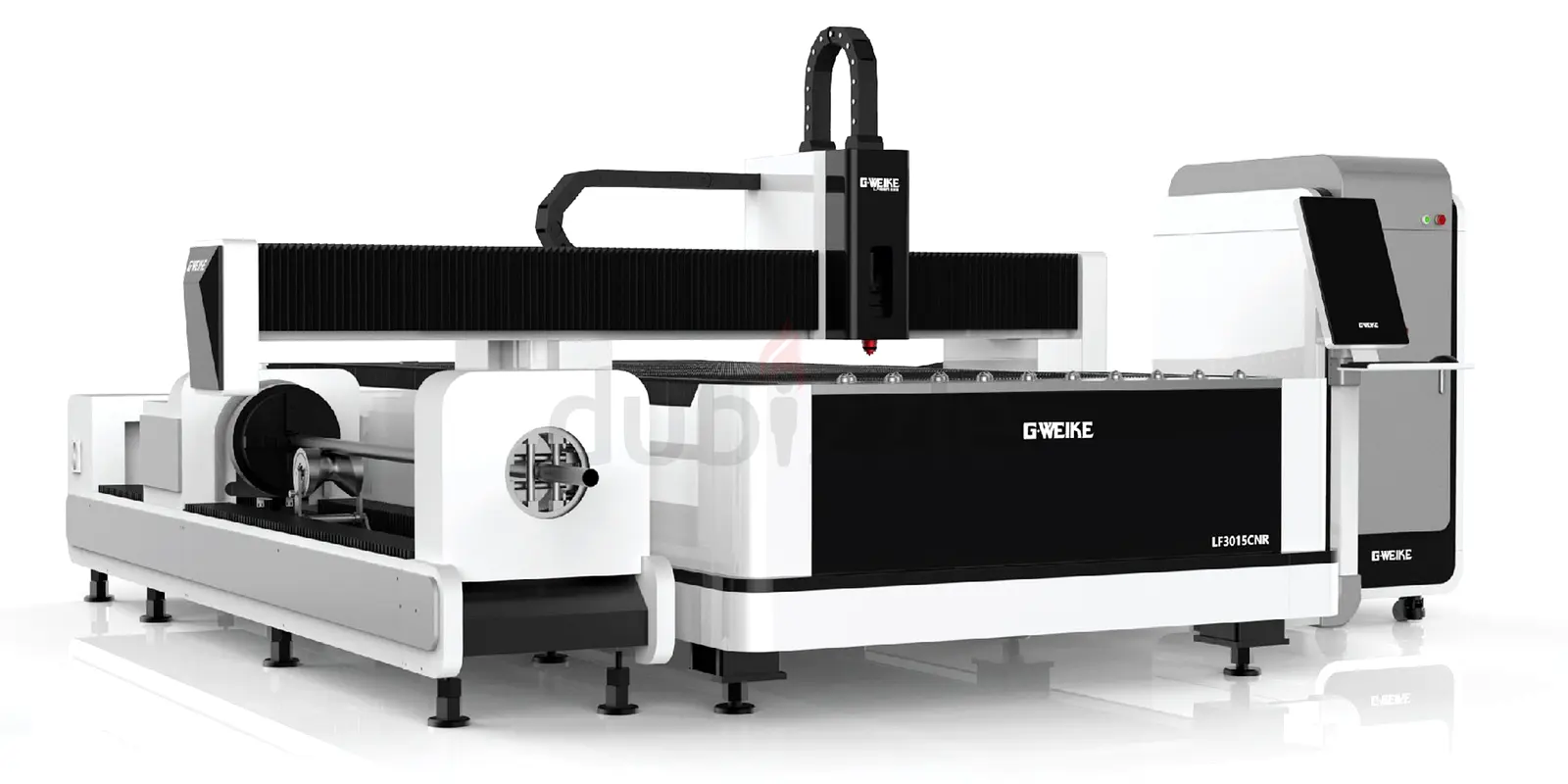 4kW urgent fiber laser cutting machine sheet and pipe