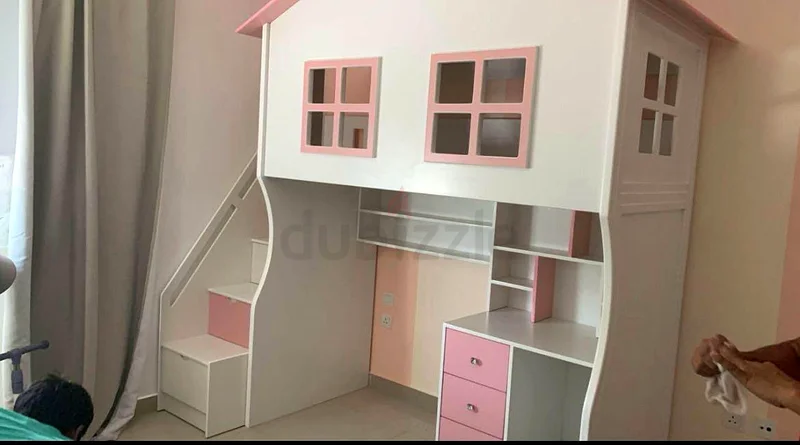 سرير بطابقين مع مساحة تخزين، جديد بالكامل63218812232962111