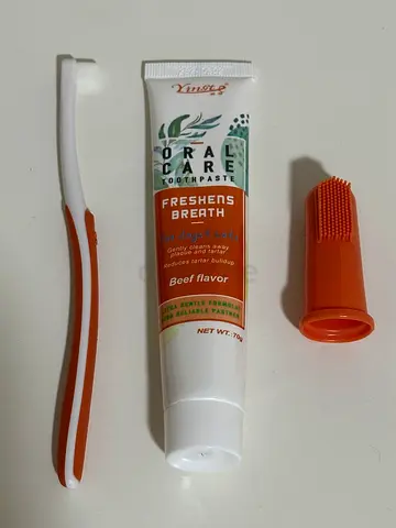 3-in-1 YINGTE Pets Oral Care Kit Beef Flavor For Cats and Dogs