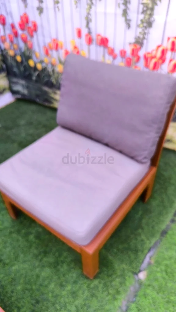 أريكة خشبية موديولية من إيكيا لثلاثة جلوس للخارج63218810461697112