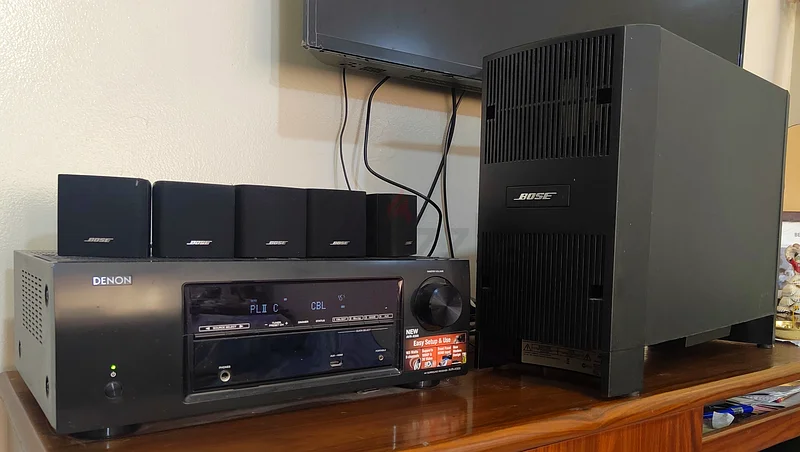 Denon Amplifier  Bose 5 speaker subwoofer sistem63265095429890117