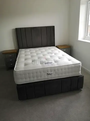 Stylish King Size Bed  Comfortable Mattress Set – Perfect for Your Dream Bedroom!