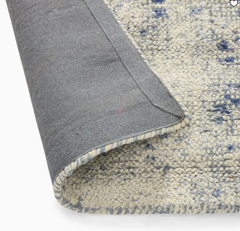 West Elm مفرش أزرق متقطع62865808928770112