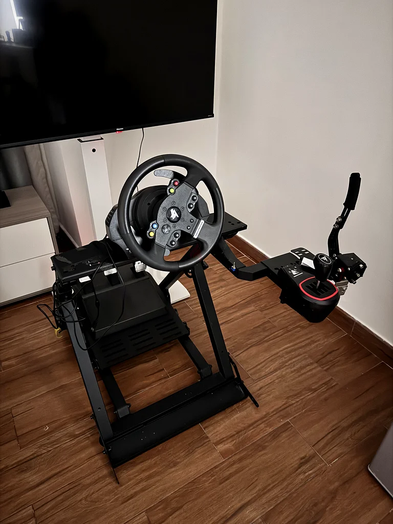 Steering wheel setup with stand ( without tv and pedals )63266081302530110