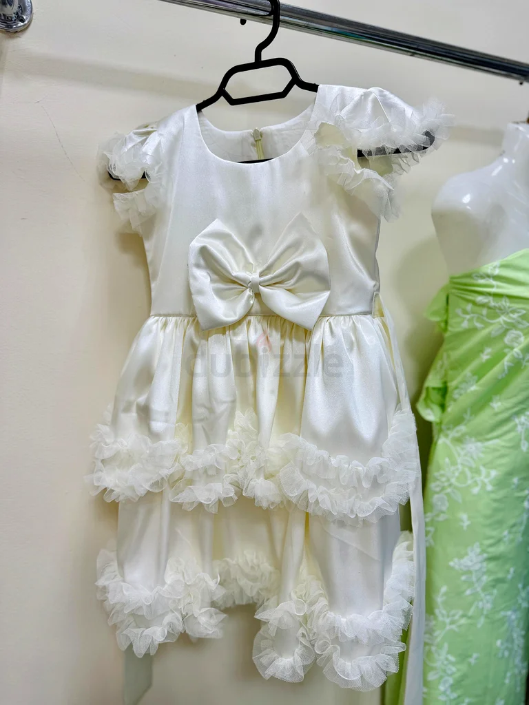 Elegantly Adorable White Baby Dress - Perfect for Special Occasions!63204861428739111