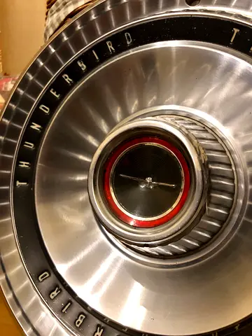 Vintage Thunderbird Wheel Hubcap - Classic Car Collectible!