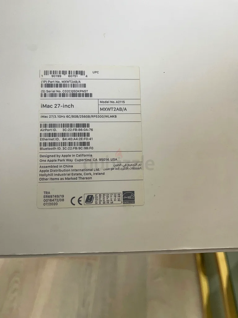 iMac 27 Lightly-use in the original box63255538520577114