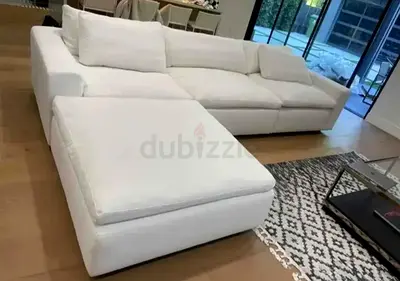 Selling Marina home white color modular sofa with footstool