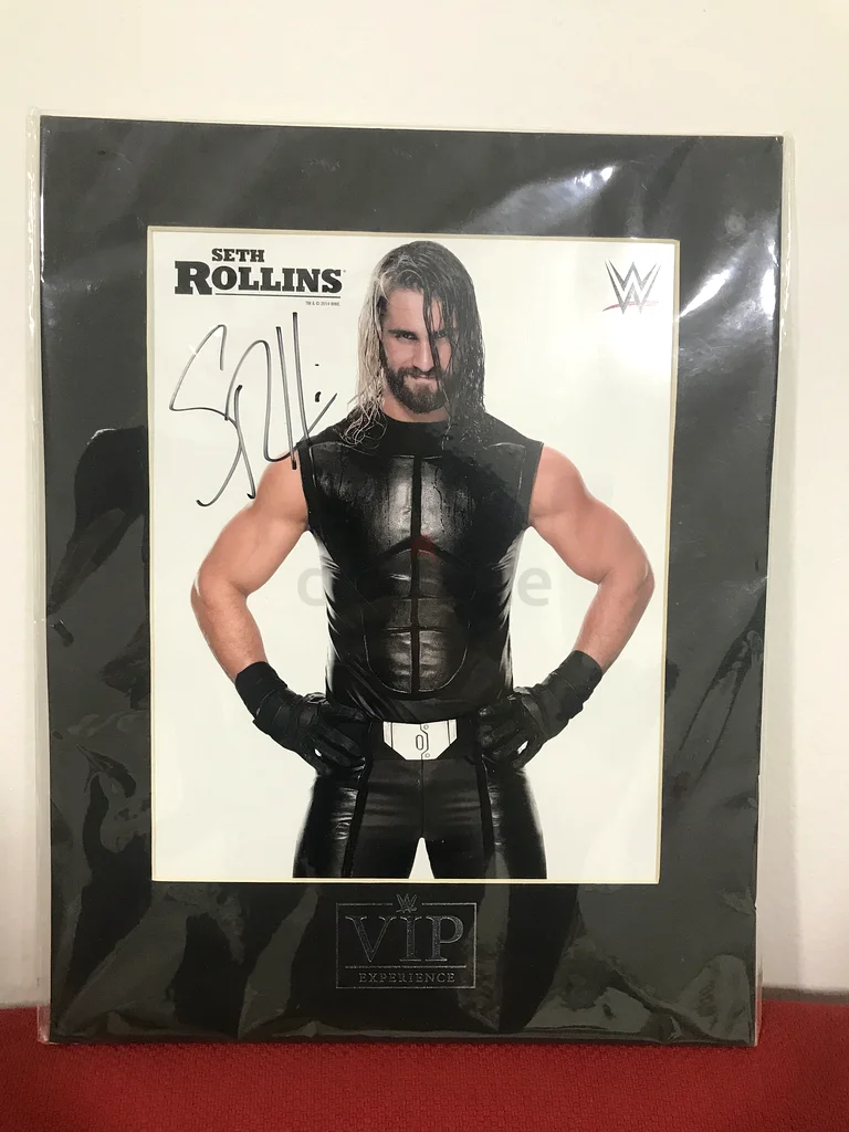 Autographed Portrait of WWE Superstar Seth Rollins63226790436738112