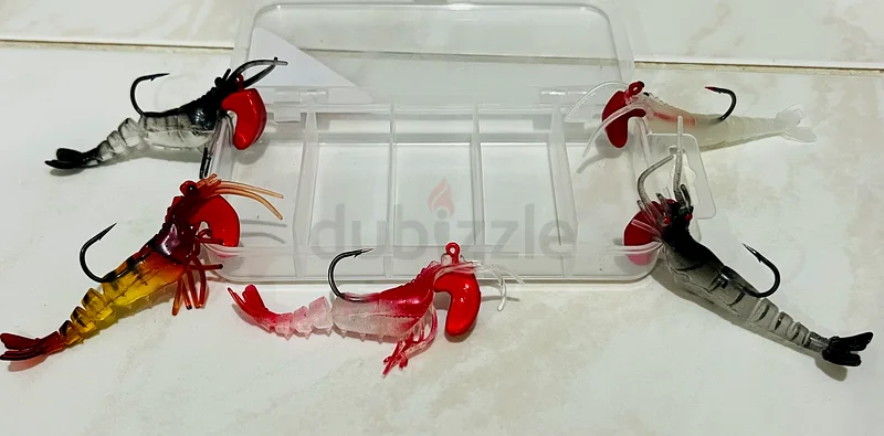 Soft shrimp lures with box63241125047553111
