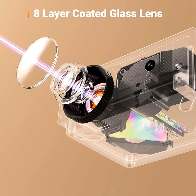 ELEPHAS Mini Projector 1080P with Bluetooth Home Theater Video Projector Compatible with iOS/Android63262399899649113