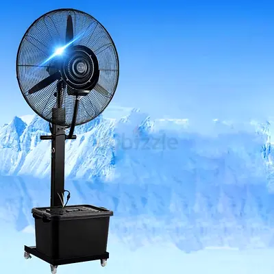 Misting Fan Floor Fan With 90° Oscillation, Low noise,41L Water Tank Air Flow Fan Mist Fan, 580W.Spr