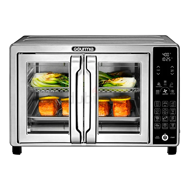 Gourmia 6-Slice Stainless Steel Digital Air Fryer Oven with Integrated63197650130690111