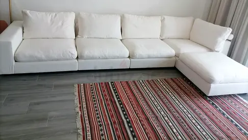 Brand New condition marina home modular sofa with footstool