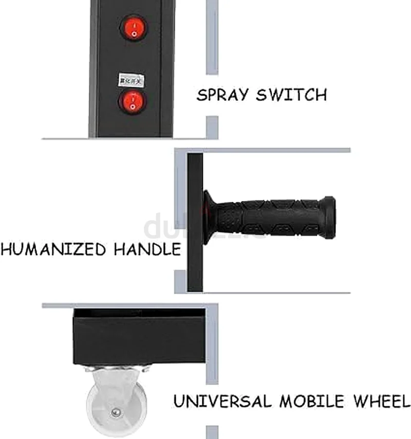Misting Fan Floor Fan With 90° Oscillation, Low noise,41L Water Tank Air Flow Fan Mist Fan, 580W.Spr63219826573443111