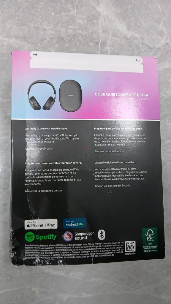 Bose Headphone Quietcomfort Ultra Wireless Noise Cancelling (880066-0100) Black63263509289475111