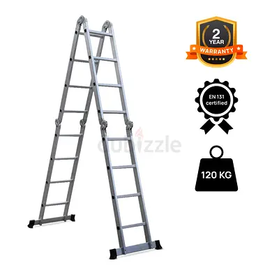 Versatile Folding Extension Ladder - Perfect for Home  Garden!