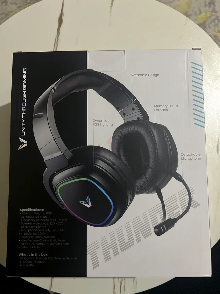 Vx Gaming Thunder RBG Gaming Headset - Ultimate Audio Experience!632293101295381128