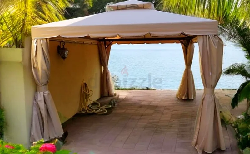 Brand New  3x4m Gazebo Tent , Beige Fabric with metal Frame63220322201345113
