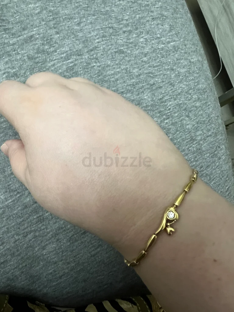 سوار ذهب عيار 18 قيراطًا مع الماس، 7 غرامات63242692576003112