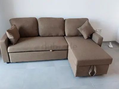 Brand new l shape sofa come bed available