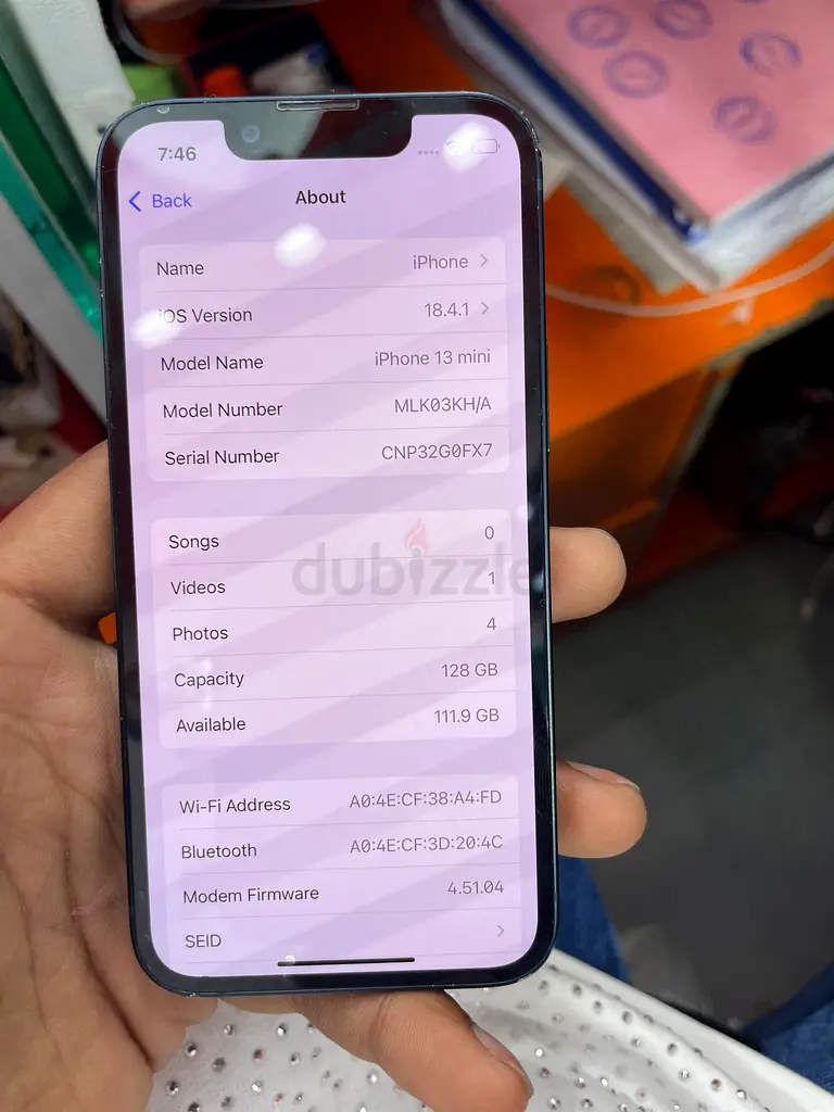 iPhone 13 mini 128GB 1150 AED