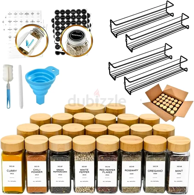 24 pcs Spice jars