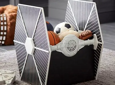 Pottery Barn Tie fighter Star Wars big toy box