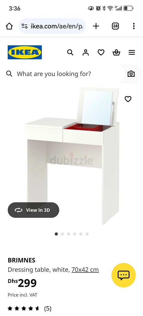 Chic White Dressing Table with Mirror - Stylish  Functional63219826814979110