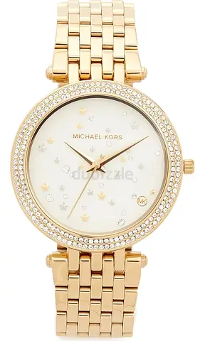 NWT Michael Kors Darci White Dial Gold Tone Ladies Watch 39mm MK3727