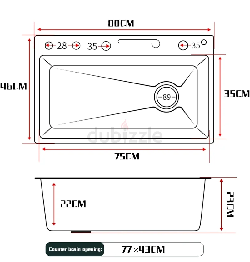 Luxury Black Kitchen Sink with Digital Display63263505303425112