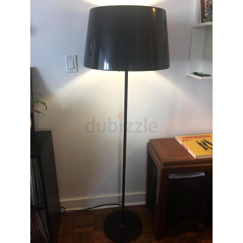 مصباح أرضي أسود من ايكيا كولا 2 قطع63220831753601114