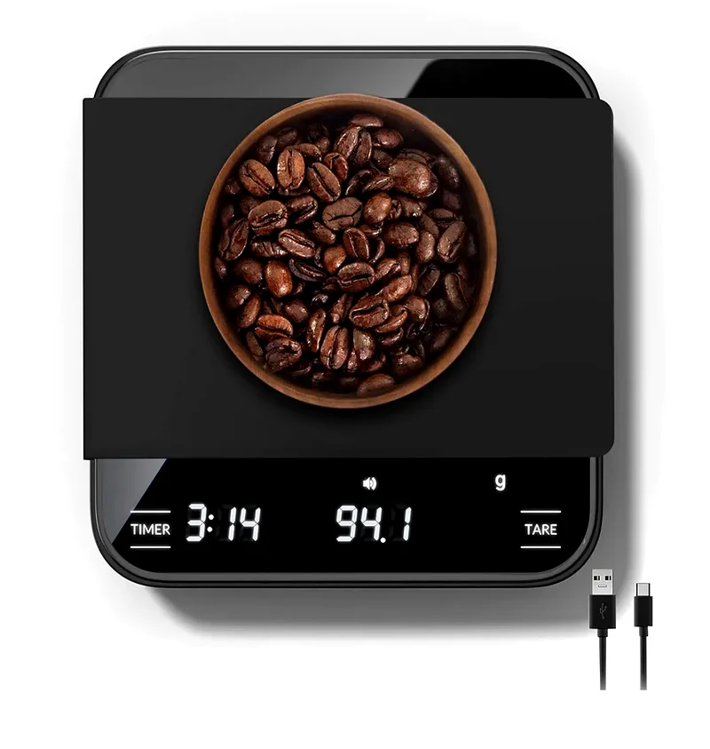 CONOYAR Coffee Scale with Timer, 2kg/0.1g High Precision Drip Espresso Scale with Tare for Espresso63243188502915117