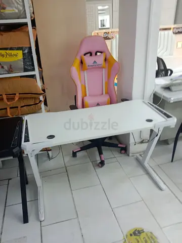 Modern Study Table with Ergonomic Chair Set