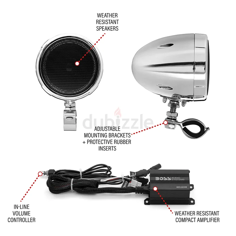 BOSS Audio Systems MC420B Bluetooth Speakers - Ultimate Outdoor Sound!63262412937986111