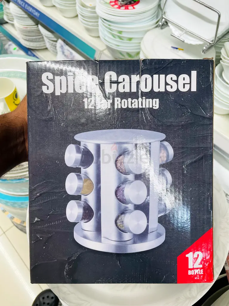 Spice Corousel 12 Jar Rotating used for kitchen63211419572354115