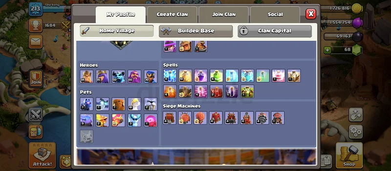 Clash of clans town hall 1763228834683010112