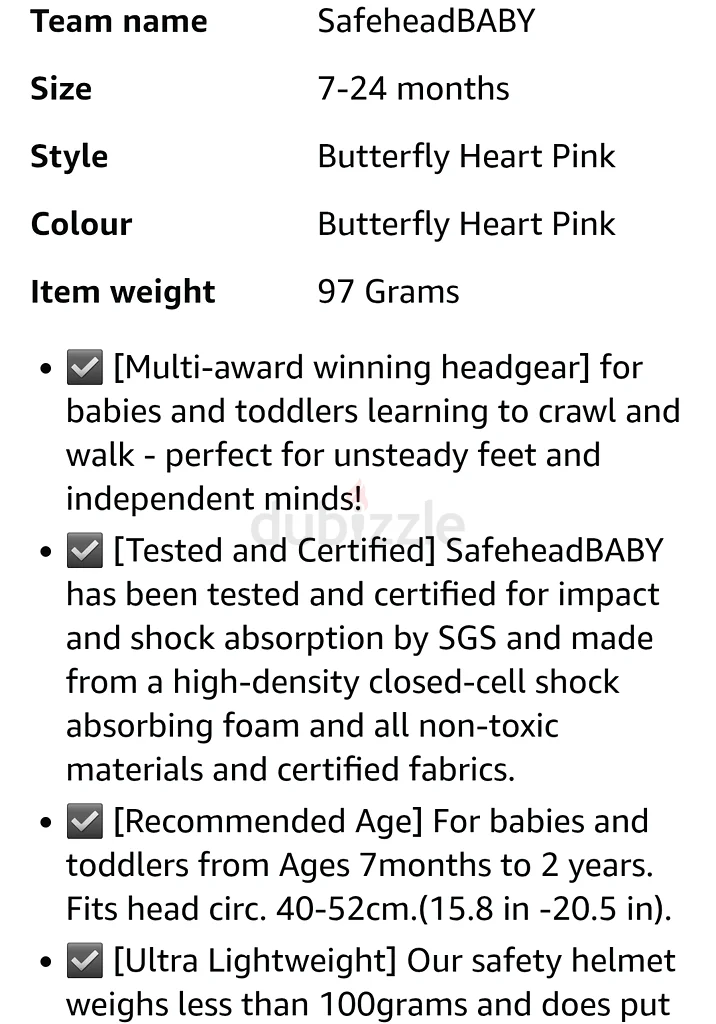 SafeHead Baby Helmet63207889088642113