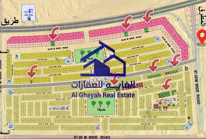 أراضي سكنية للبيع في منطقة السّحمة، الشارقة، بالقرب من السيوح (موقع مميز)62863770337281119