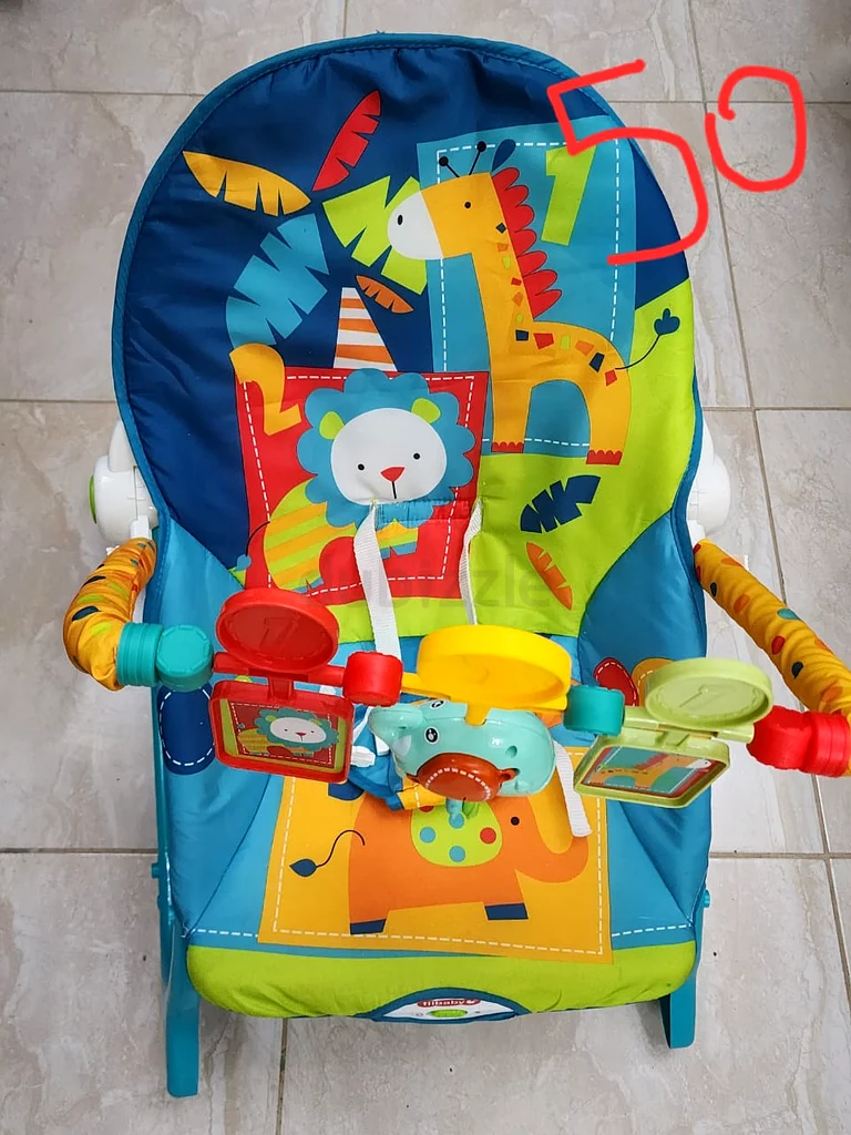 Colorful Baby Bouncer with Interactive Toys632078889826581114