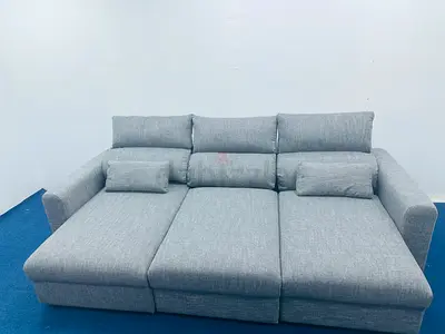 Selling IKEA dark grey color lshape sofabed with storage