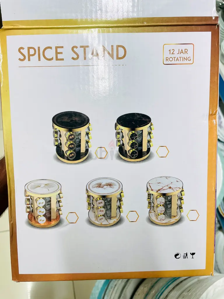 Spice Corousel 12 Jar Rotating used for kitchen63211419572354114